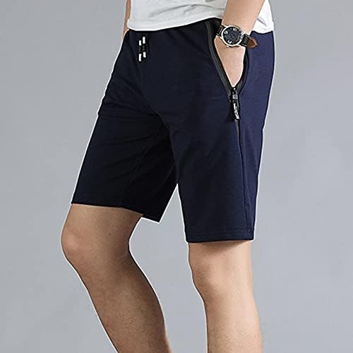 גברים של מכנסי ריצה כושר מכנסיים קצרים מהיר יבש קל משקל אימון אצן רוכסן כיסים מכנסיים קצרים