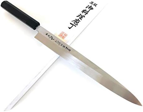 סכין השף היפני אריצוגו יאנאגי פלדה כחולה הוניאקי 270 מ מ 10.62 עץ אבוני