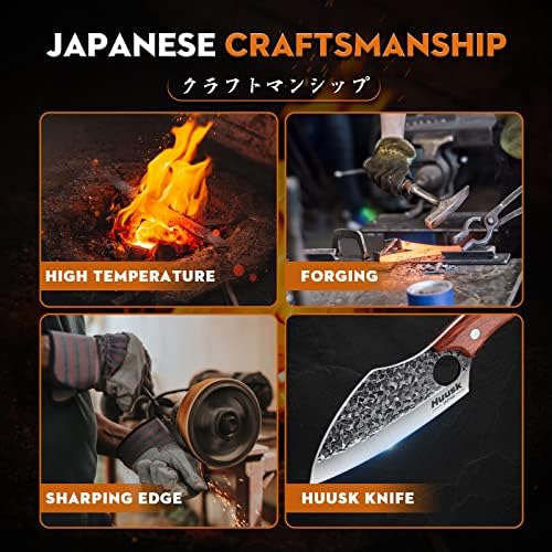 סכיני הוסק, צרור קופיץ בשר מזויף ביד עם סכין שף יפני מנירוסטה 8