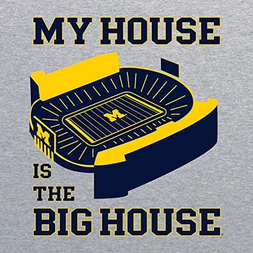 אוניברסיטת מישיגן וולברינס הבית שלי הוא הבית הגדול חולצה