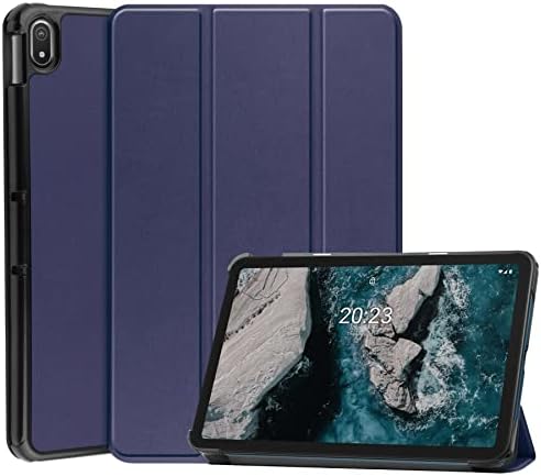 מארז טבליות, כיסוי מגן, מארז כיסוי טבליות תואם ל- Nokia T20 2021 Tri-Fold Case Tablet Case, PC Hard