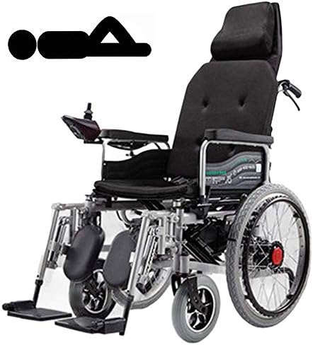 נייד כיסא גלגלים כבד החובה עם משענת ראש מתקפל מתקפל חשמלי כוח או מניפולציה ידנית מתכוונן משענת ודוושה