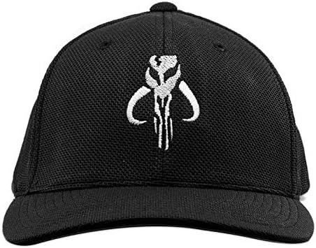 SW Mandalorian Skull רקום Flexfit למבוגרים מגניבים וכובע ספורט יבש