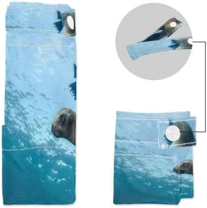 אוקיאנוס חיה ים אריה 2 יחידות שקית יבש רטוב אטום למים שימוש חוזר לשטוף לתינוקות תיק חיתול עם שני כיסים